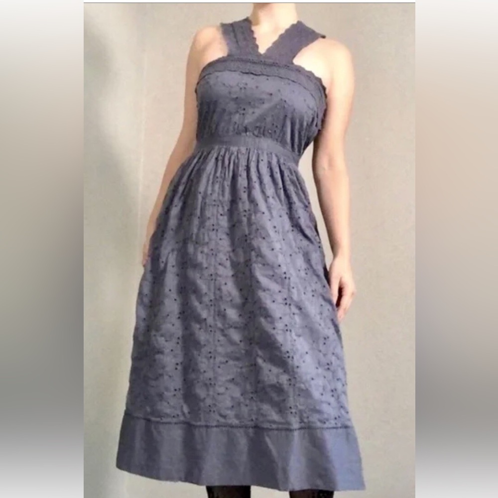 Elegant Gray Lace Dress